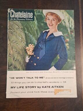VINTAGE March 1958  Chatelaine  magazine